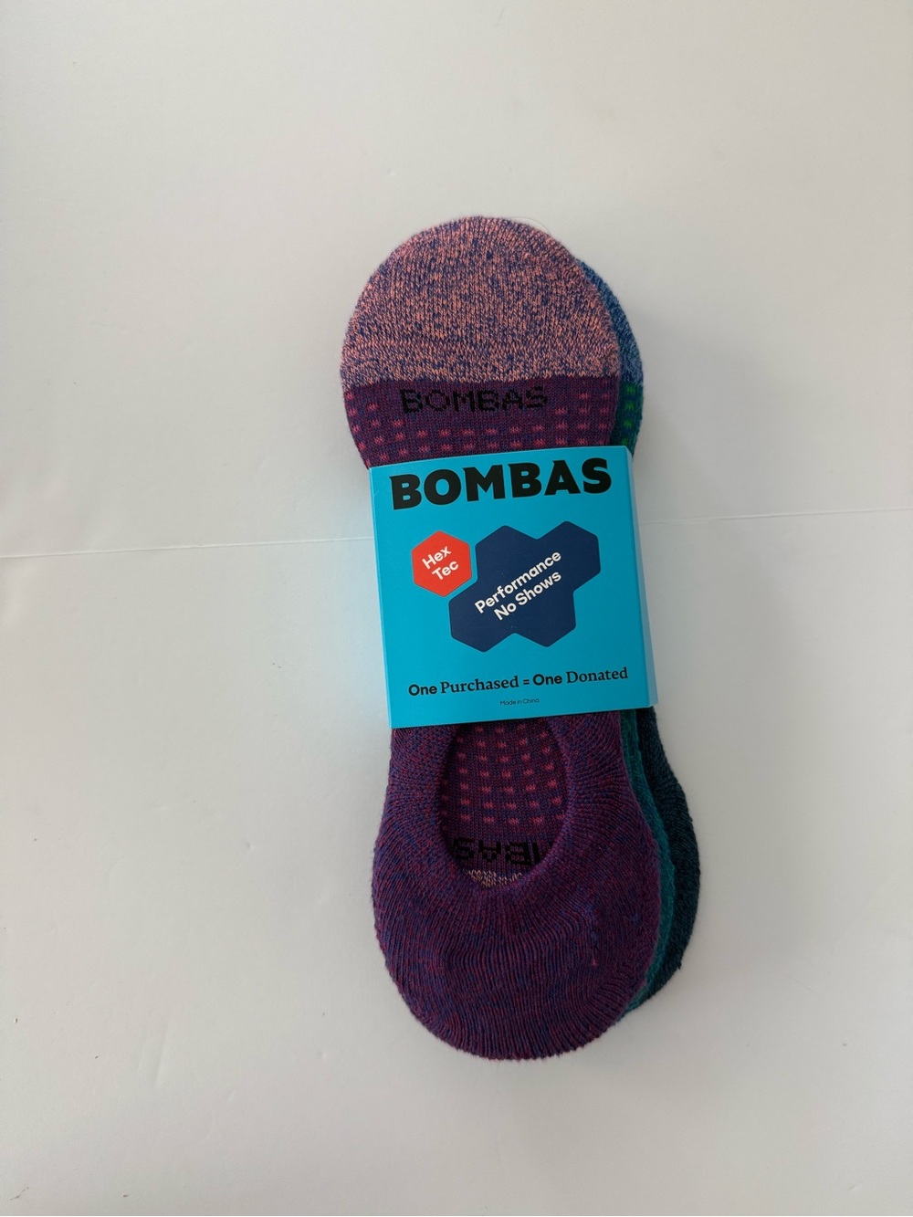 Bombas  Performance Hex Tec  No Shows socks
